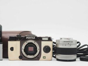 ペンタックス PENTAX Q7 Digital Camera Beige & Brown 02 Lens [美品] #Z1280A