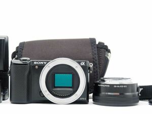 ソニー Sony Alpha A5000 Digital Camera Black 16-50mm Lens [美品] #Z1282A