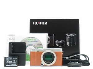  Fuji плёнка Fujifilm X-M1 Digital Camera Brown Body Only оригинальная коробка [ прекрасный товар ] #Z1352A