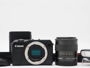 キャノン Canon EOS M Digital Camera Black 18-55mm Lens [新品同様] #Z1487A