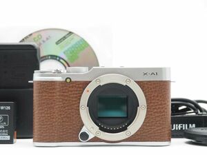 富士フィルム Fujifilm Fuji X-A1 16.3MP Digital Camera Body Brown[新品同様]#Z1542