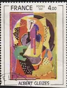 （６５２）外国切手・フランス・美術・１９８１年グレーズ画・作品１９２０・２３