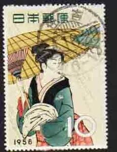 （２００）日本切手・１０円雨傘・住吉４４年