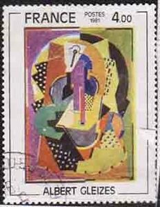 （６５１）外国切手・フランス・美術・１９８１年グレーズ画・作品１９２０・２３