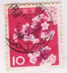 （０４６）日本切手・１０円桜・３０年代けし機械印・ｘｘ３９年