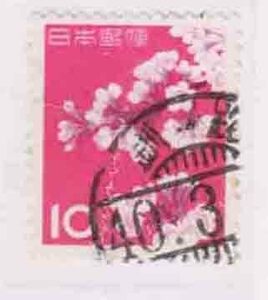 （４３５）日本切手・１０円桜・バー入り釧路４０年