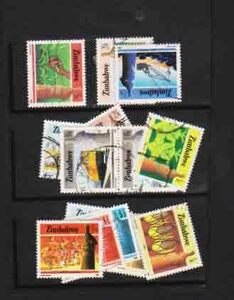 （4９８)外国切手・ジンバブエ１４種使用済み