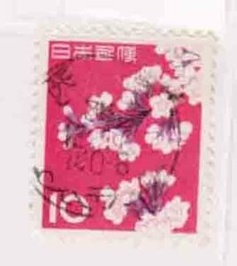 （５７８）日本切手・１０円桜・機械印渋谷