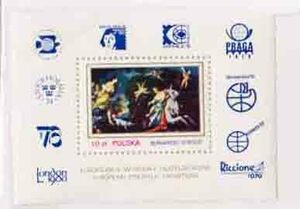 （０８７）外国切手・ポーランド小型シート・