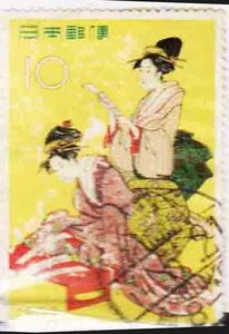 （４９５）日本切手・趣味源氏・ｘｘｘｘ３４年