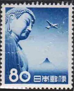 （５５９）日本切手・８０円大仏航空未使用・カタログ８００円