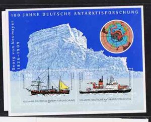 （４６１）外国切手・ドイツ小型シート・南極探索１００周年