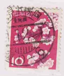 （５０８）日本切手・１０円桜・Dラン北海道・北見幌内間