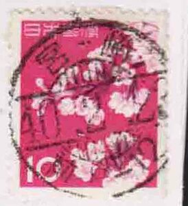 （４５７）日本切手・１０円桜・切手帖・バー入り宮崎４０年