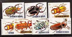 （７５５）外国切手・ブルンジ・昆虫７種