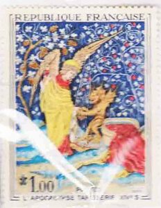 （７６７）外国切手・フランス美術・１９６５年つずれ織り・黙示録