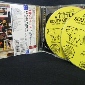 (10)  AEROSMITH  / a LITTLE SOUTH of SANITY   日本盤   2枚組  ジャケ、日本語解説 経年の汚れありの画像2