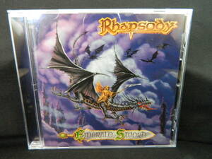 (45)　 Rhapsody　　/　 Emerald Sword　　 　日本盤　 　 ジャケ、日本語解説　経年の汚れあり