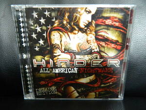 (8)　 HINDER　　/　 ALL AMERICAN NIGHTMARE DELUXE EDITION　　　日本盤　 DVD付　 ジャケ、日本語解説 経年の汚れあり