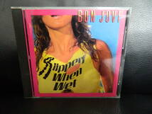 (6)　 BON JOVI　　/　　SLIPPERY WHEN WET　　 　日本盤　 　 ジャケ、経年の汚れあり_画像1