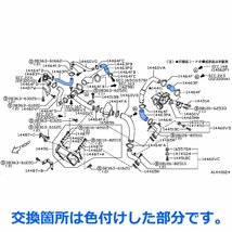 シルビア シリコンラジエターホース S14 SR20DET ヒーター SZ147_画像7