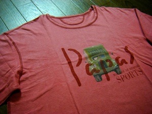  flexible / good quality goods 0 Papas Papas T-shirt 52 (LL) bonnet truck brand ro Goro's red 