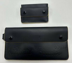 [D2966SS]Dr. Martens Airwair with Bouncing Soles Dr. Martens leather long wallet coin case total 2 point set black yellow 