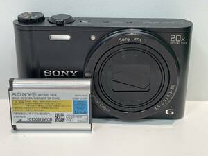 【B14625CK】外装美品 SONY ソニー Cyber-shot サイバーショット DSC-WX300 コンパクトデジタルカメラ ブラック 簡易動作確認済み