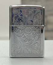 【D3064SS】ZIPPO ジッポー 火花確認済 ⅩⅢ 13 K 花柄 ライター シルバーカラー 喫煙具 コレクション_画像6