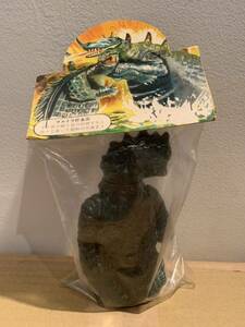  Showa era 40 year pcs poly- made monster savings box . toy mug la sofvi unopened 