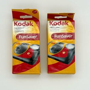 kodak コダック レンズ付きフィルム ファンセーバー フラッシュ800 27枚撮 新品 2個セット 使い捨てカメラ 使いきりカメラ 35mmフィルム