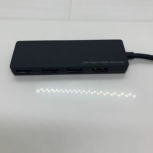 (521-20) ELECOM USB Type-C接続4ポートUSB3.1ハブ U3HC-A429B 中古 