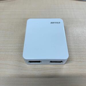 （529-12）buffelo　バッファロー USB充電器　BSIPA04　ホワイト 2ポートタイプ ブラック