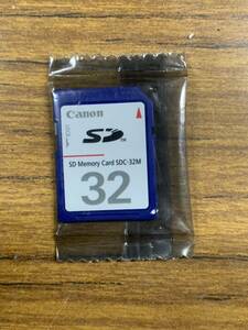 X023)新品　Canon SDカード SDC-32M 32MB