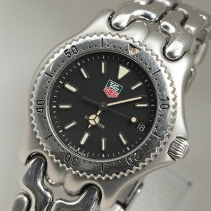 タグ・ホイヤー TAG HEUER 腕時計 セルシリーズ 200m 黒文字盤 S99.036M クオーツ 電池交換済 中古 動作品 [質イコー]