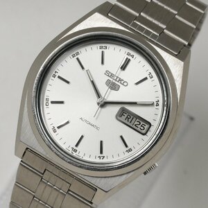 セイコー SEIKO 腕時計 セイコー5 7009-8761 白文字盤 メンズ 中古 動作品 現状品 [質イコー]