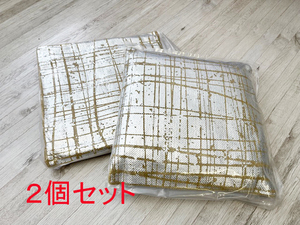  free shipping ( one part region excepting ) higashi .TTC-334YE Kirakira cushion yellow color (2 piece set )/ cheap silver color stylish Northern Europe popular 