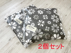  free shipping ( one part region excepting ) higashi .TTC-339GY flower floral print cushion gray color (2 piece set )/ cheap stylish Northern Europe popular 
