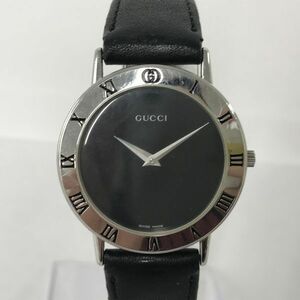 H204-CH4-596* GUCCI Gucci наручные часы 3000M мужской кварц неподвижный черный циферблат раунд 