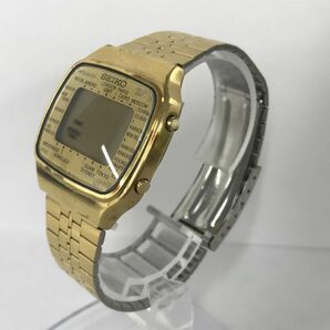 H267-CH4-568◎ SEIKO セイコー 腕時計 A708-5000 メンズ デジタル クオーツ 不動 ゴールド の画像2