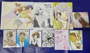 ひだまりスケッチ コミックス 購入店舗特典 10種セット 蒼樹うめ まんがタイムきららキャラット イラストカード ブックカバー ブロマイド