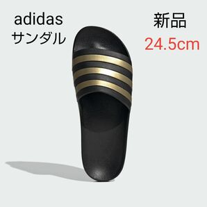 【送料無料】アディダス サンダル24.5cm　アディダス24.5アディレッタ24.5cm adidas新品　黒