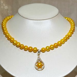 綺麗本真珠ネックレス8.6mm 42cm 本真珠ネックレス jewelry pearl necklace 