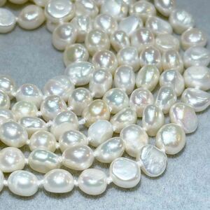 綺麗！芥子真珠ネックレス5mm 天然パールネックレス 130cm pearl jewelry 宝石 ジュエリー 