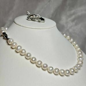 天然パールネックレス8-9mm jewelry 本真珠ネックレスの画像5