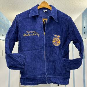 60-70's FFA コーデュロイ　スポーツジャケット　size38 talon タロンジップ　ビンテージ ヴィンテージ 刺繍 