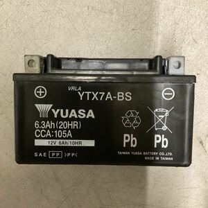 H62-4 バイク用　バッテリー　YTX7A-BS 中古　良品　テスターにて測定済み