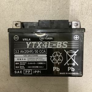 H62-15 バイク用　バッテリー　YTX4L-BS 中古　良品　テスターにて測定済み