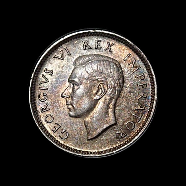 南アフリカ シリング銀貨 1942年