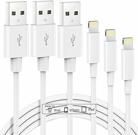 iphone 充電ケーブル【MFi認証品】USB-A to Lightning ケーブル 2M 3本セット 急速充電 最大2.4A 高速データ転送 高耐久コネクタ採用 